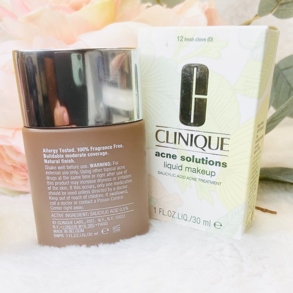 Clinique Acne Solutions Makeup 12 Fresh Clove 1 oz - Picture 3 of 4